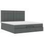 vidaXL Struttura Letto Pouf con Materasso 180x200 cm in Tessuto vidaXL Struttura Letto Pouf con Materasso 180x200 cm in Tessuto