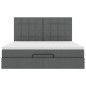 vidaXL Struttura Letto Pouf con Materasso 180x200 cm in Tessuto vidaXL Struttura Letto Pouf con Materasso 180x200 cm in Tessuto