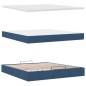 vidaXL Struttura Letto Pouf con Materasso Blu 180x200cm in Tessuto vidaXL Struttura Letto Pouf con Materasso Blu 180x200cm in Tessuto