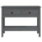 Tavolo Consolle Grigio 100x35x75 cm in Legno Massello di Pino Tavolo Consolle Grigio 100x35x75 cm in Legno Massello di Pino