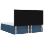 vidaXL Struttura Letto Pouf con Materasso Blu 180x200cm in Tessuto vidaXL Struttura Letto Pouf con Materasso Blu 180x200cm in Tessuto