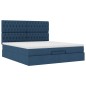 vidaXL Struttura Letto Pouf con Materasso Blu 180x200cm in Tessuto vidaXL Struttura Letto Pouf con Materasso Blu 180x200cm in Tessuto