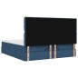 vidaXL Struttura Letto Pouf con Materasso Blu 180x200cm in Tessuto vidaXL Struttura Letto Pouf con Materasso Blu 180x200cm in Tessuto