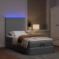 vidaXL Struttura Letto Pouf con Materasso 80x200 cm in Tessuto vidaXL Struttura Letto Pouf con Materasso 80x200 cm in Tessuto