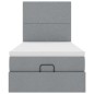 vidaXL Struttura Letto Pouf con Materasso 80x200 cm in Tessuto vidaXL Struttura Letto Pouf con Materasso 80x200 cm in Tessuto