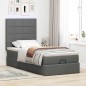 vidaXL Struttura Letto Pouf con Materasso 90x200 cm in Tessuto vidaXL Struttura Letto Pouf con Materasso 90x200 cm in Tessuto