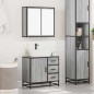 vidaXL Set Mobili da Bagno 2 pz Grigio Sonoma in Legno Multistrato vidaXL Set Mobili da Bagno 2 pz Grigio Sonoma in Legno Multistrato