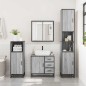 vidaXL Set Mobili da Bagno 2 pz Grigio Sonoma in Legno Multistrato vidaXL Set Mobili da Bagno 2 pz Grigio Sonoma in Legno Multistrato