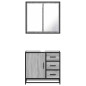 vidaXL Set Mobili da Bagno 2 pz Grigio Sonoma in Legno Multistrato vidaXL Set Mobili da Bagno 2 pz Grigio Sonoma in Legno Multistrato