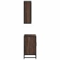 vidaXL Set Mobili da Bagno 2 pz Rovere Marrone in Legno Multistrato