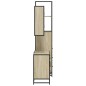 vidaXL Set Mobili da Bagno 3 pz Rovere Sonoma in Legno Multistrato vidaXL Set Mobili da Bagno 3 pz Rovere Sonoma in Legno Multistrato