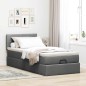 vidaXL Struttura Letto Pouf con Materasso 90x190 cm in Tessuto vidaXL Struttura Letto Pouf con Materasso 90x190 cm in Tessuto