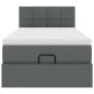 vidaXL Struttura Letto Pouf con Materasso 90x190 cm in Tessuto vidaXL Struttura Letto Pouf con Materasso 90x190 cm in Tessuto