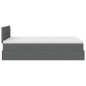 vidaXL Pouf Letto con Materasso Grigio Scuro 120x190 cm in Tessuto vidaXL Pouf Letto con Materasso Grigio Scuro 120x190 cm in Tessuto