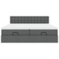vidaXL Struttura Letto Pouf con Materassi 180x200 cm in Tessuto vidaXL Struttura Letto Pouf con Materassi 180x200 cm in Tessuto
