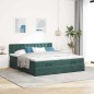 vidaXL Struttura Letto Pouf con Materassi 180x200 cm Velluto vidaXL Struttura Letto Pouf con Materassi 180x200 cm Velluto
