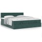 vidaXL Struttura Letto Pouf con Materassi 180x200 cm Velluto vidaXL Struttura Letto Pouf con Materassi 180x200 cm Velluto