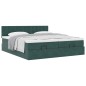 vidaXL Struttura Letto Pouf con Materassi 180x200 cm Velluto vidaXL Struttura Letto Pouf con Materassi 180x200 cm Velluto