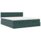 vidaXL Struttura Letto Pouf con Materassi 180x200 cm Velluto vidaXL Struttura Letto Pouf con Materassi 180x200 cm Velluto