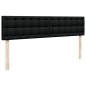 vidaXL Struttura Letto Pouf con Materassi Nero 160x200 cm in Tessuto vidaXL Struttura Letto Pouf con Materassi Nero 160x200 cm in Tessuto