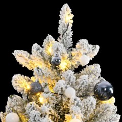 vidaXL Albero Natale Incernierato con 300 LED e Palline 300 cm