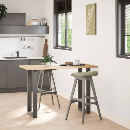 vidaXL Gambe Tavolino Caffè a U 2 pz Antracite 40x(90-91)cm in Acciaio