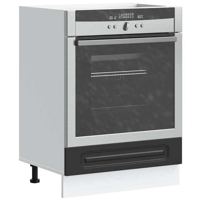 vidaXL Armadio per Forno Kalmar Nero in Legno Multistrato vidaXL Armadio per Forno Kalmar Nero in Legno Multistrato