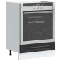 vidaXL Armadio per Forno Kalmar Nero in Legno Multistrato vidaXL Armadio per Forno Kalmar Nero in Legno Multistrato
