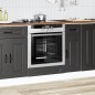 vidaXL Armadio per Forno Kalmar Nero in Legno Multistrato vidaXL Armadio per Forno Kalmar Nero in Legno Multistrato