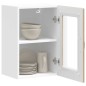 vidaXL Pensile da Cucina con Porta in Vetro Kalmar Rovere Sonoma vidaXL Pensile da Cucina con Porta in Vetro Kalmar Rovere Sonoma