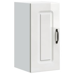 vidaXL Base da Cucina Kalmar Bianco Lucido in Legno Multistrato