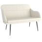 Panca Crema 110x76x80 cm in Velluto Panca Crema 110x76x80 cm in Velluto