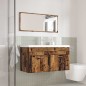 vidaXL Set Mobili da Bagno 3 pz Legno Antico in Legno Multistrato vidaXL Set Mobili da Bagno 3 pz Legno Antico in Legno Multistrato