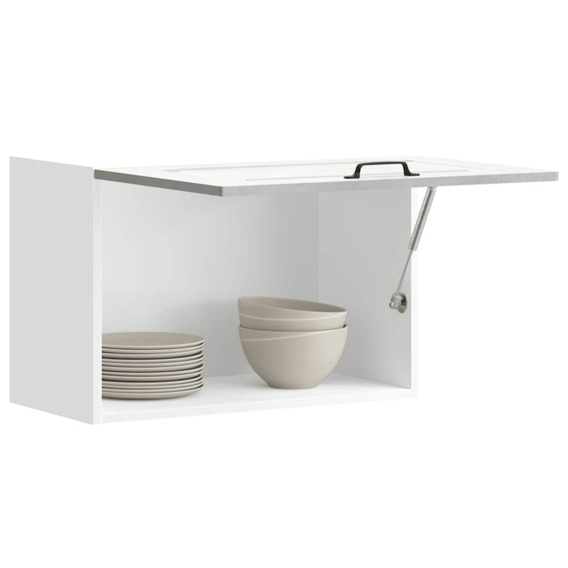 vidaXL Pensile da Cucina Kalmar Grigio Cemento in Legno Multistrato vidaXL Pensile da Cucina Kalmar Grigio Cemento in Legno Multistrato