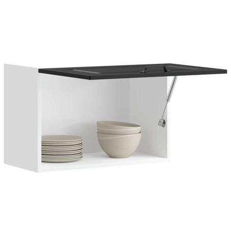 vidaXL Pensile da Cucina Kalmar Nero in Legno Multistrato