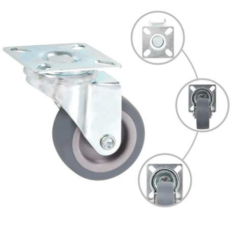 vidaXL Ruote Girevoli 32 pz 50 mm