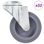 vidaXL Ruote Girevoli con Foro per Bullone 32 pz 75 mm