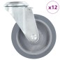 vidaXL Ruote Girevoli con Foro per Bullone 12 pz 100 mm vidaXL Ruote Girevoli con Foro per Bullone 12 pz 100 mm