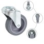 vidaXL Ruote Girevoli con Foro per Bullone 16 pz 75 mm vidaXL Ruote Girevoli con Foro per Bullone 16 pz 75 mm
