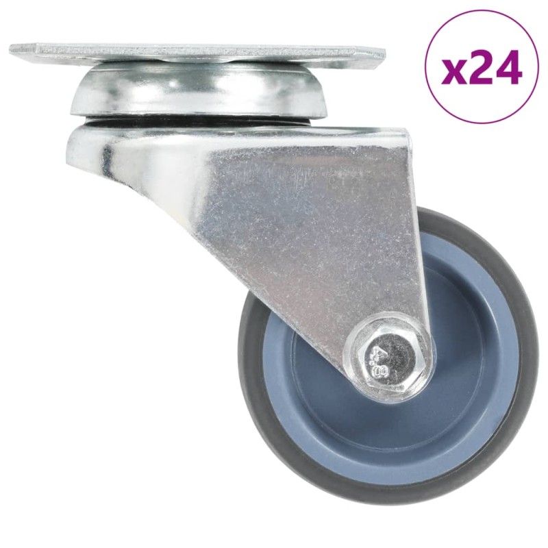 vidaXL Ruote Girevoli Gemellate 24 pz 50 mm vidaXL Ruote Girevoli Gemellate 24 pz 50 mm