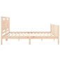 vidaXL Giroletto con Testiera 180x200 cm in Legno Massello vidaXL Giroletto con Testiera 180x200 cm in Legno Massello