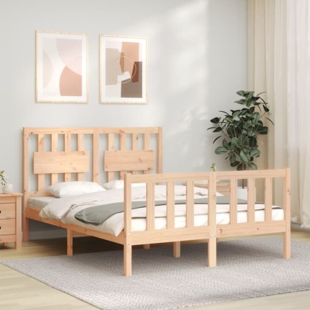 vidaXL Letto senza Materasso 140x190 cm in Legno Massello di Pino