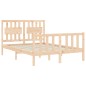 vidaXL Letto senza Materasso 140x190 cm in Legno Massello di Pino vidaXL Letto senza Materasso 140x190 cm in Legno Massello di Pino