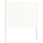 vidaXL Giroletto senza Materasso Bianco 100x200 cm Legno Massello Pino