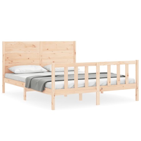 vidaXL Giroletto senza Materasso 160x200 cm in Legno Massello di Pino