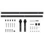 vidaXL Porta Scorrevole con Set Hardware 70x210 cm Legno Massello Pino