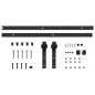 vidaXL Porta Scorrevole con Set Hardware 70x210 cm Legno Massello Pino