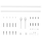 vidaXL Porta Scorrevole con Set Hardware 70x210 cm Legno Massello Pino vidaXL Porta Scorrevole con Set Hardware 70x210 cm Legno Massello Pino