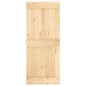 vidaXL Porta Scorrevole con Set Hardware 85x210 cm Legno Massello Pino vidaXL Porta Scorrevole con Set Hardware 85x210 cm Legno Massello Pino