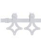 vidaXL Porta Scorrevole con Set Hardware 85x210 cm Legno Massello Pino vidaXL Porta Scorrevole con Set Hardware 85x210 cm Legno Massello Pino